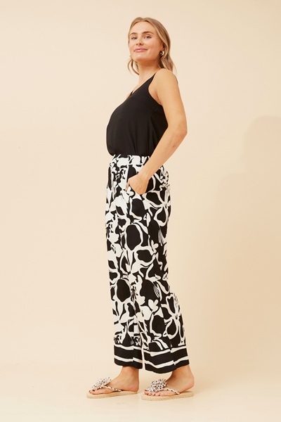 LOXANA ABSTRACT PRINT PANTS