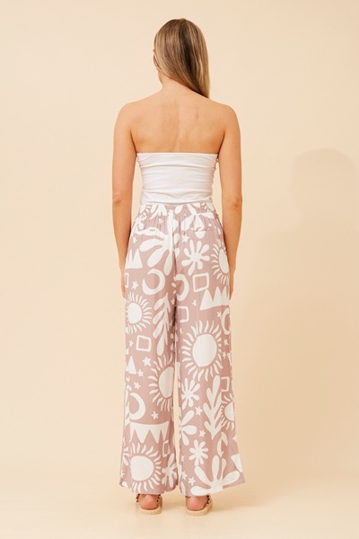 LOXANA ABSTRACT PRINT PANTS