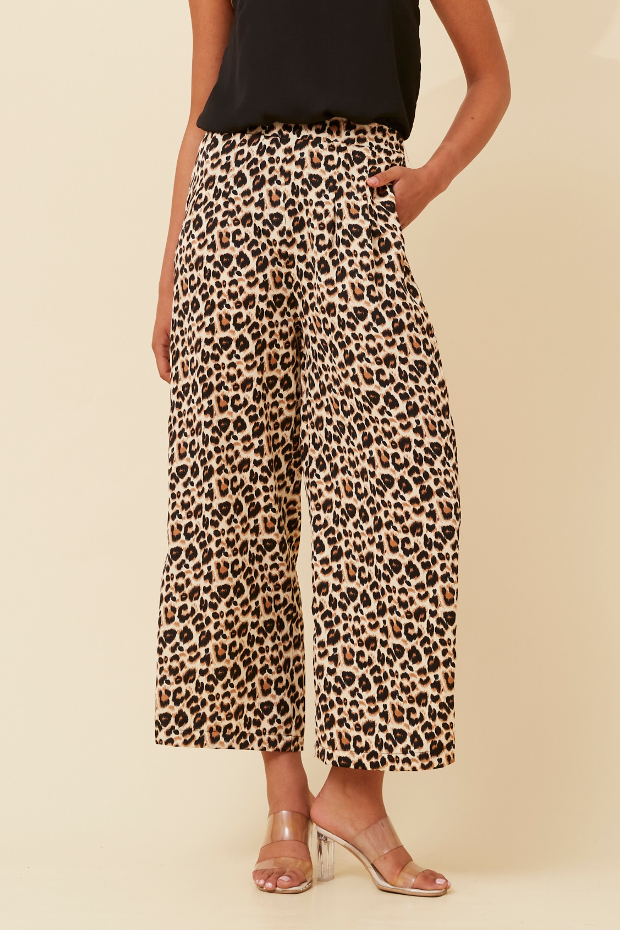 LOXANA ANIMAL PRINT PANTS