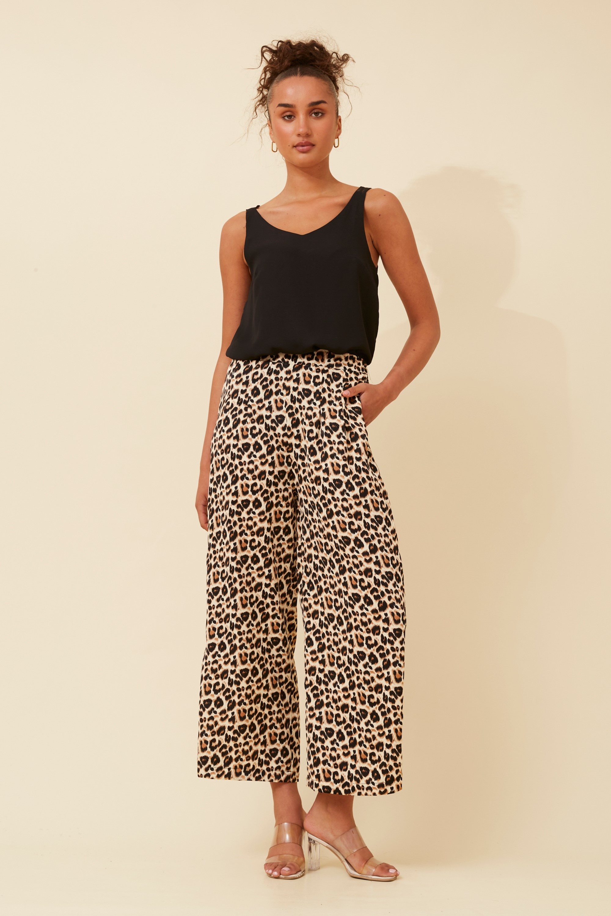 LOXANA ANIMAL PRINT PANTS