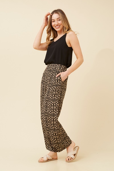 LOXANA ANIMAL PRINT PANTS