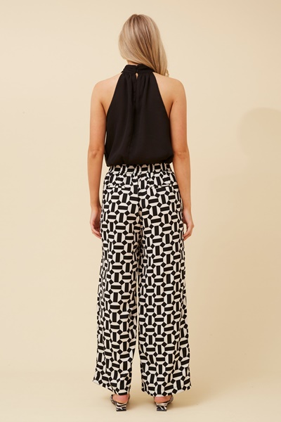 LOXANA GEOMETRIC PRINT PANTS