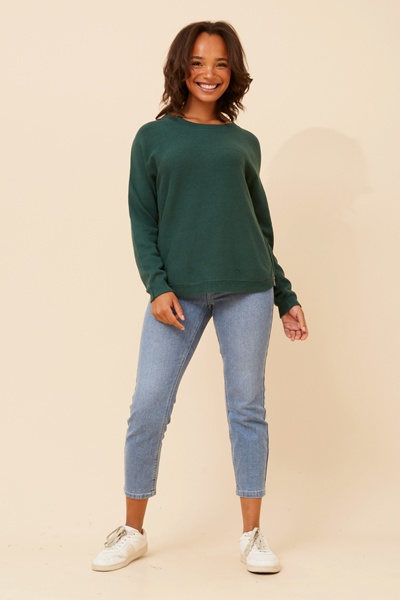 LUBA SOLID KNIT PULLOVER