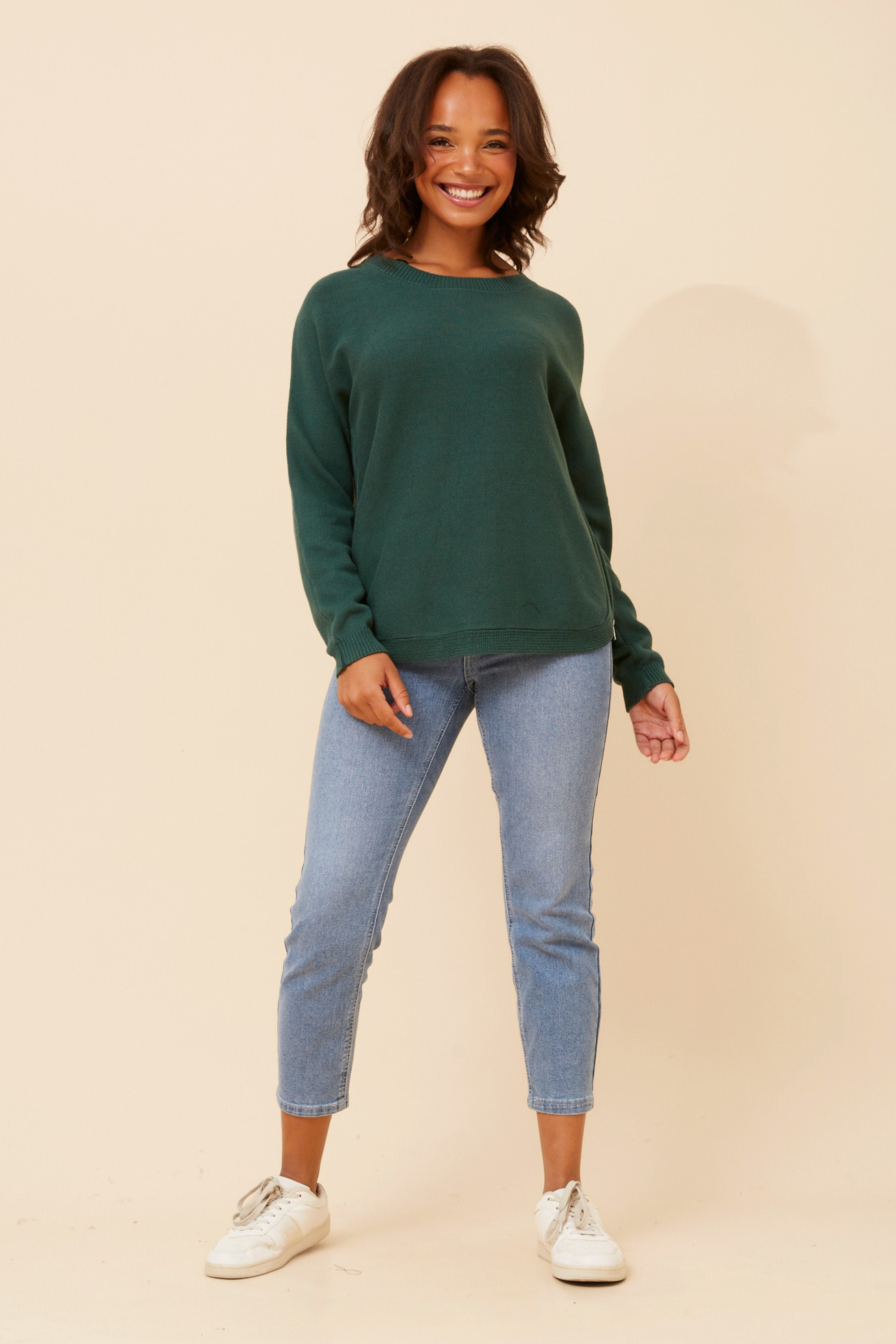 LUBA SOLID KNIT PULLOVER
