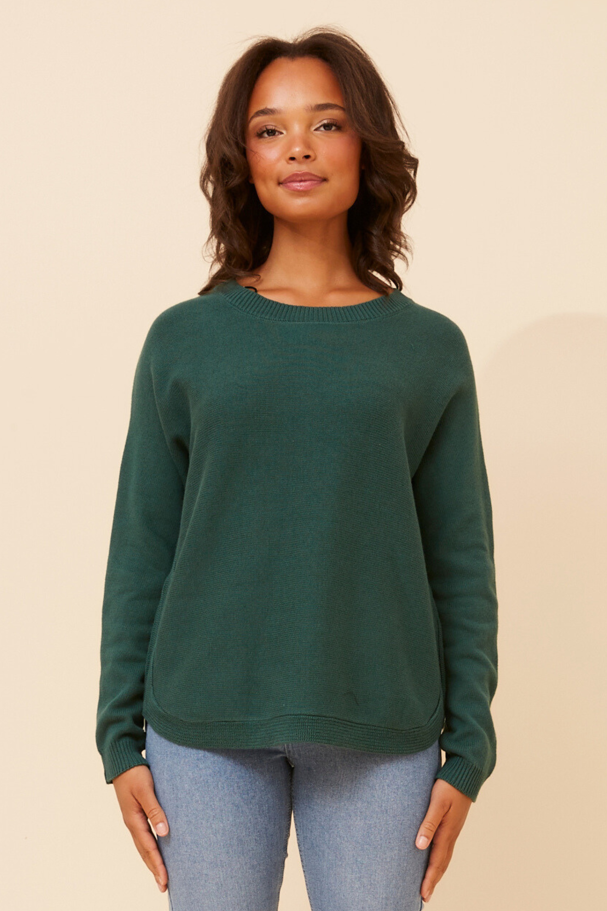 LUBA SOLID KNIT PULLOVER