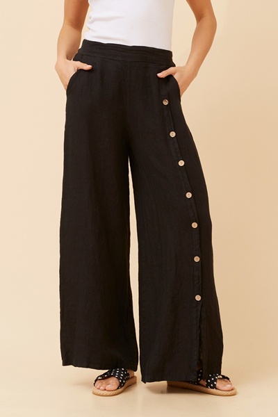 LUCA SOLID LINEN PANTS