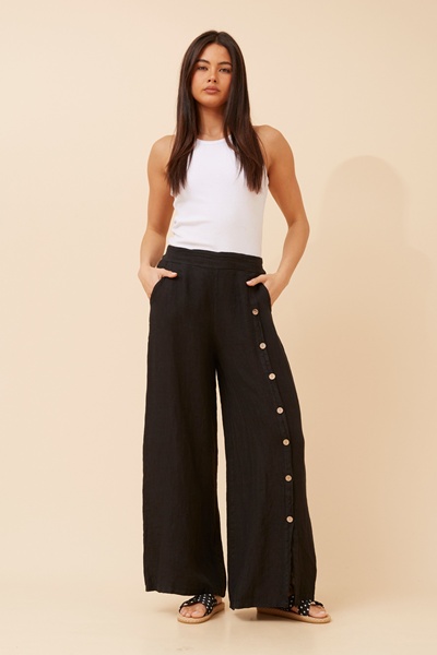 LUCA SOLID LINEN PANTS