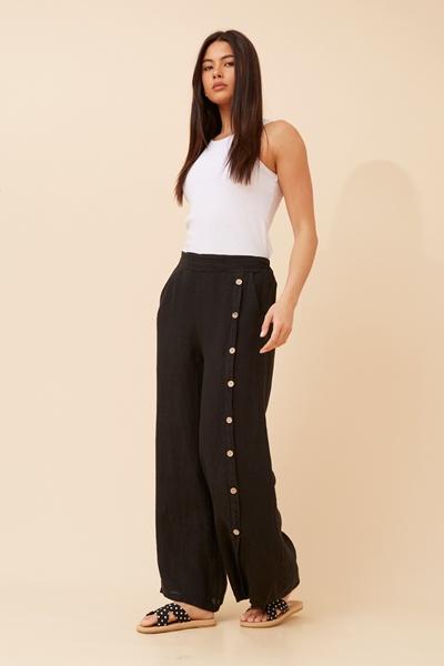 LUCA SOLID LINEN PANTS