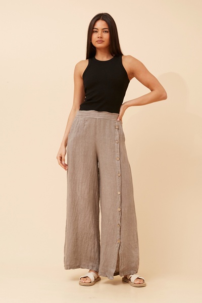 LUCA SOLID LINEN PANTS