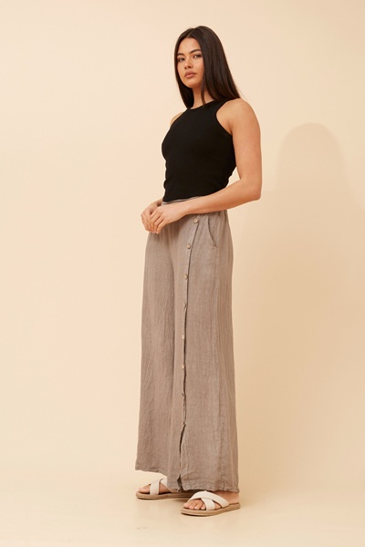 LUCA SOLID LINEN PANTS