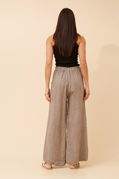 LUCA SOLID LINEN PANTS