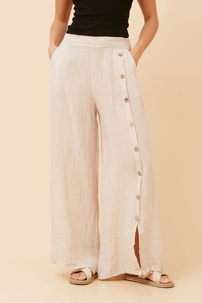 LUCA SOLID LINEN PANTS