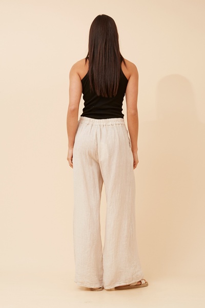 LUCA SOLID LINEN PANTS