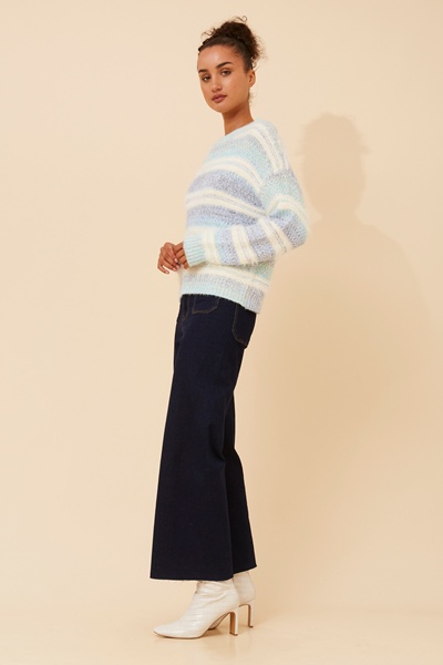 LUMIRA STRIPE KNIT PULLOVER