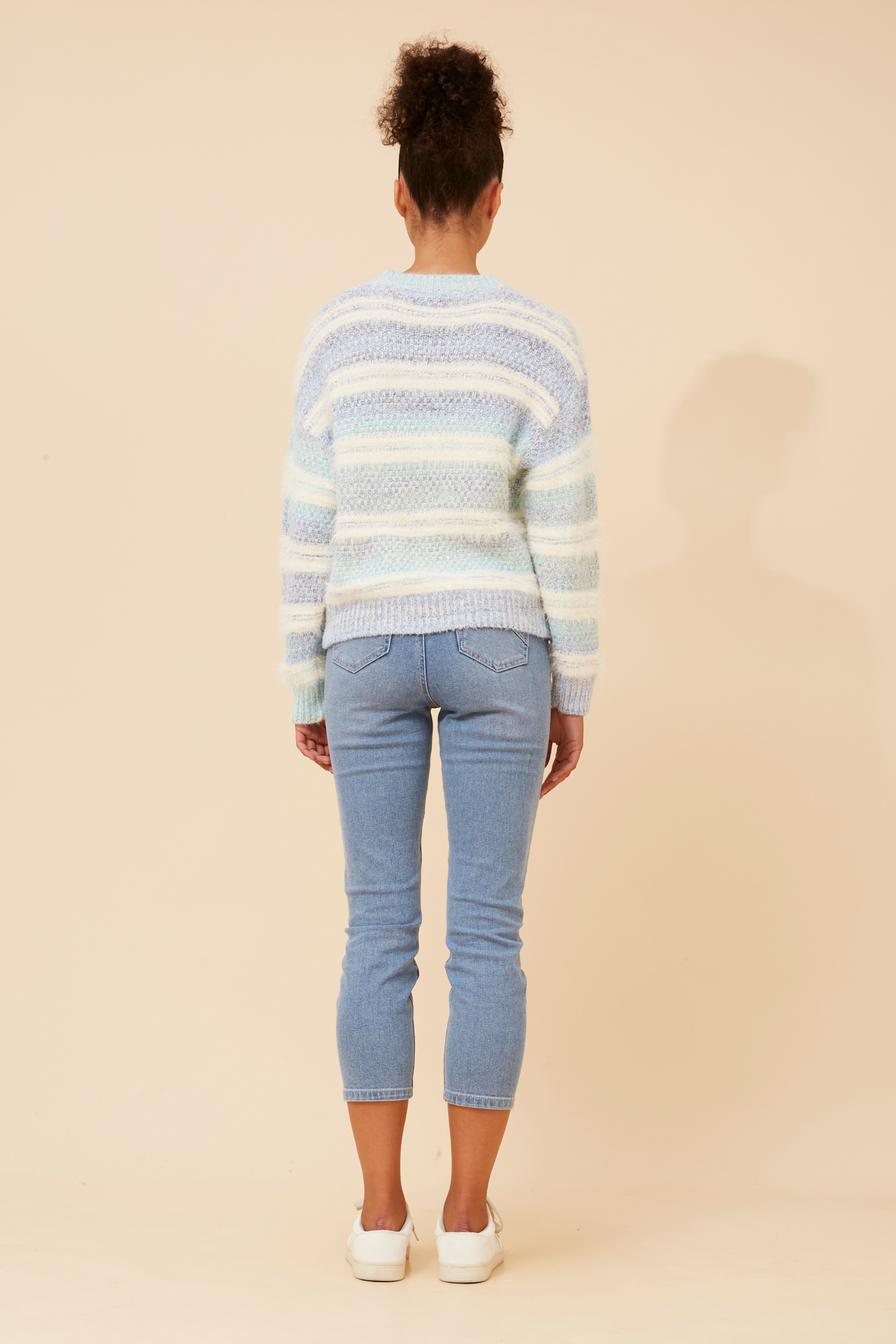 LUMIRA STRIPE KNIT PULLOVER