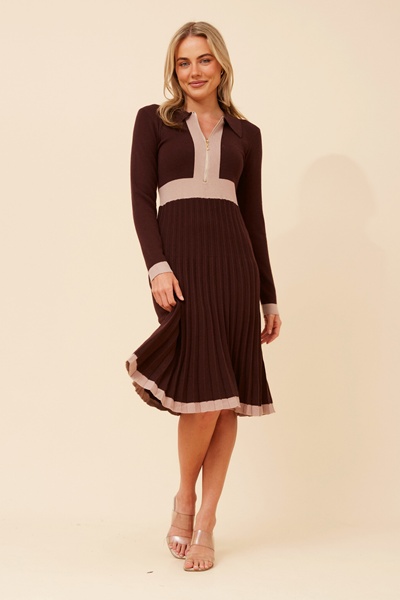 LUNARIA PLEATED DRESS