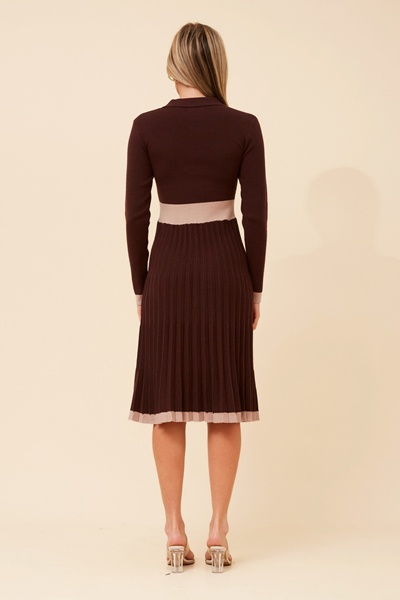LUNARIA PLEATED DRESS