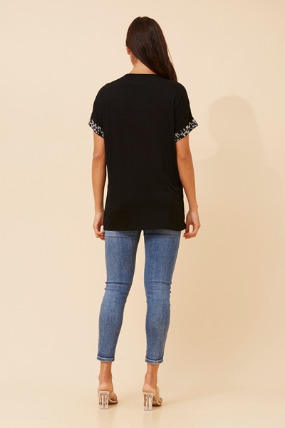 LUNETTE ANIMAL PRINT TOP