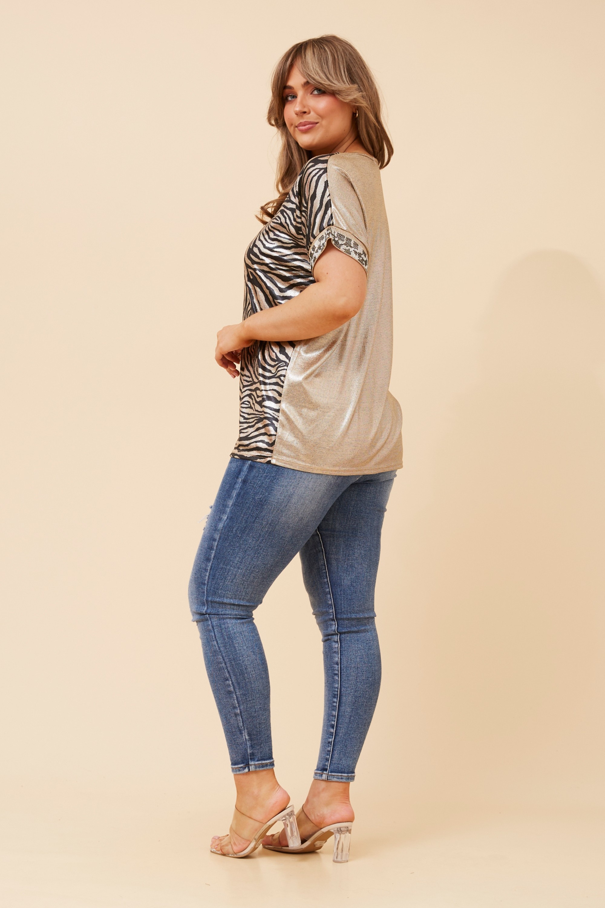 LUNETTE ANIMAL PRINT TOP