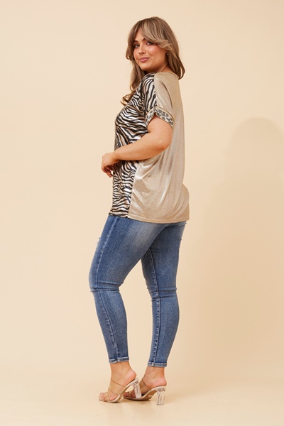 LUNETTE ANIMAL PRINT TOP