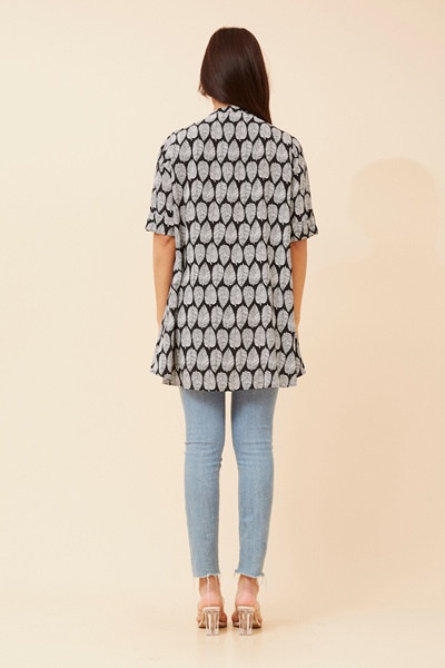 LURICE LEAF PRINT TOP