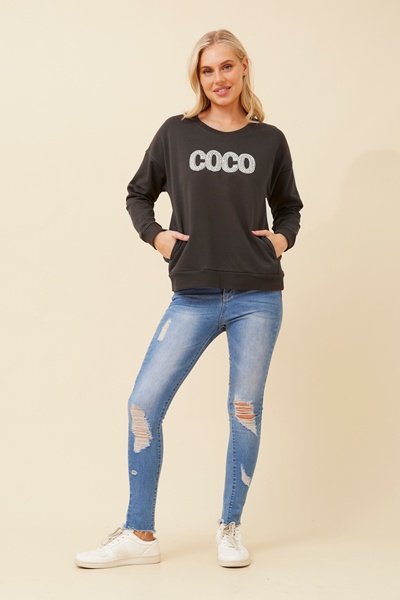 LUXE EMBELLISHED JUMPER
