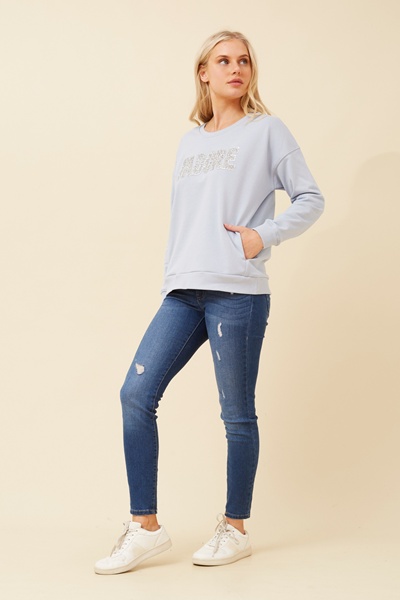 LUXE EMBELLISHED JUMPER