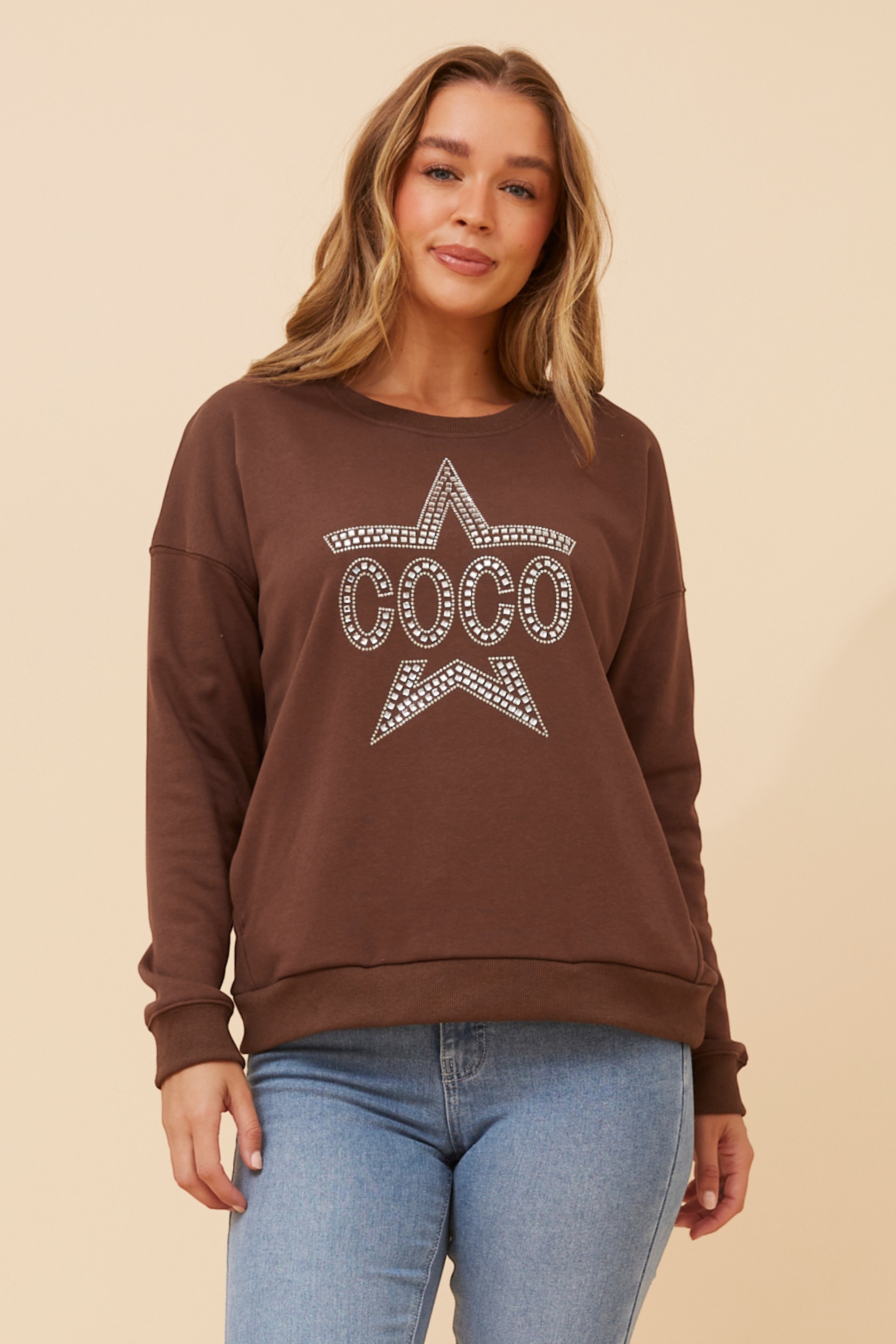LUXE STAR PRINT TOP