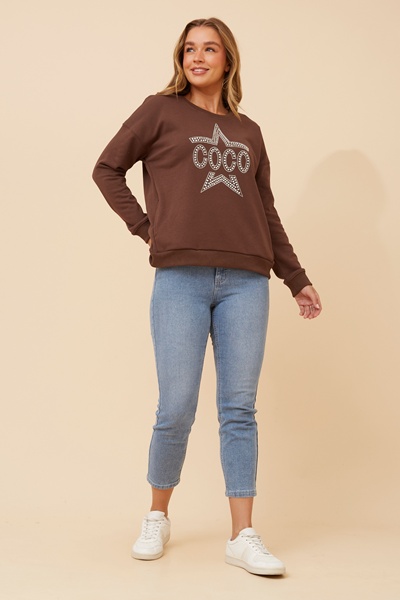 LUXE STAR PRINT TOP