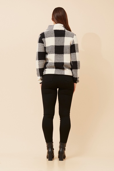 LYN CHECK TEDDY JACKET