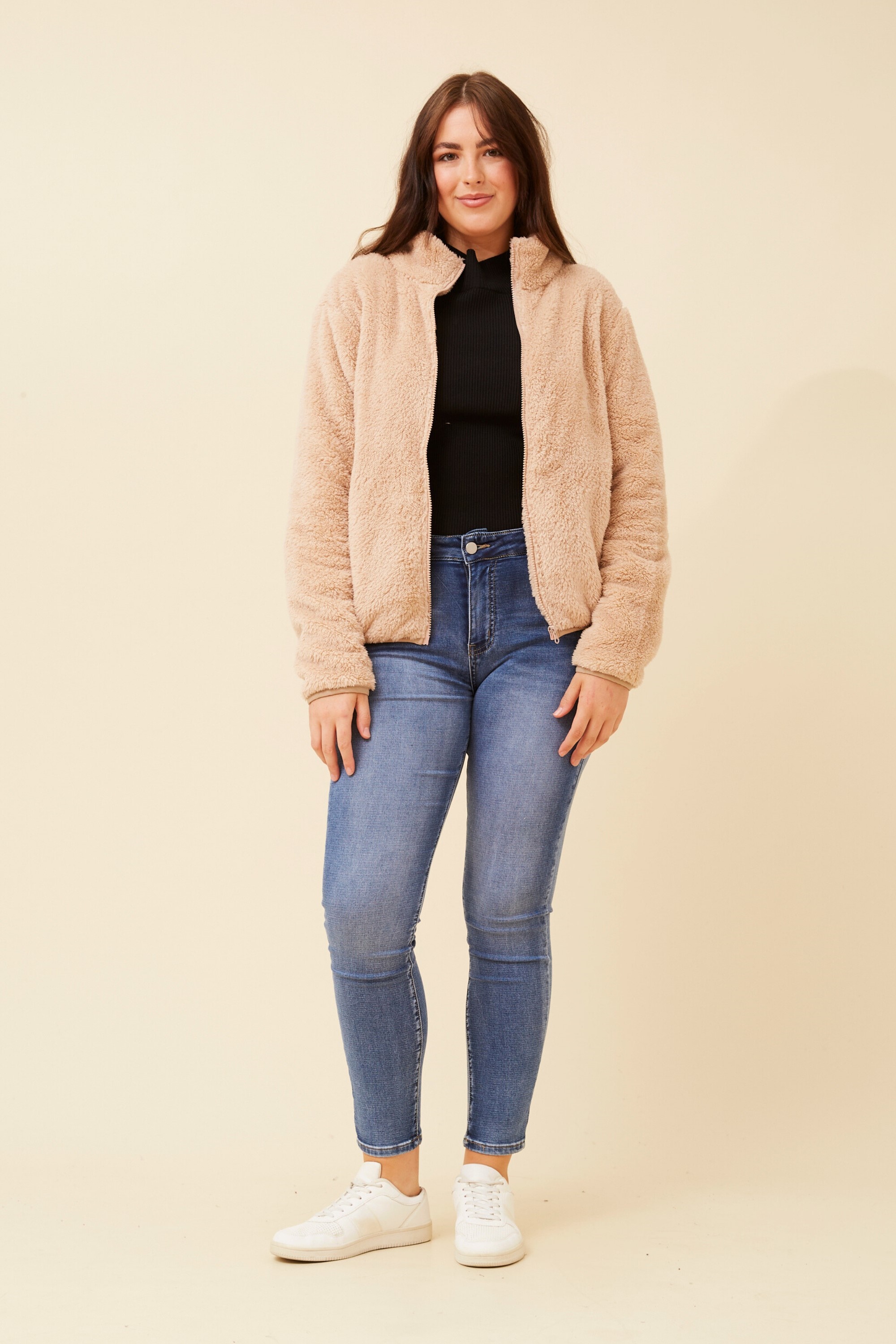 LYN FAUX FUR JACKET (PLUS)