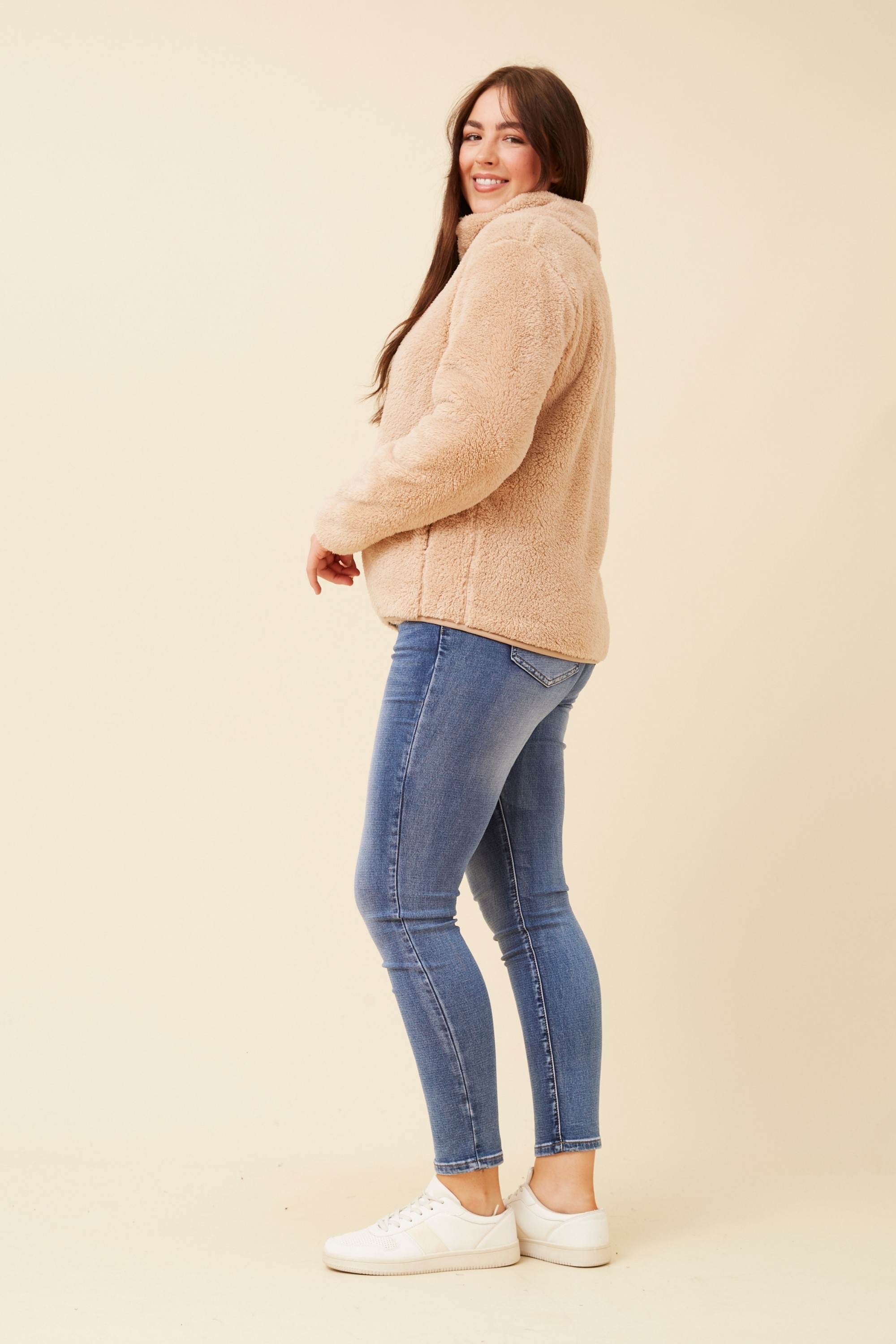 LYN FAUX FUR JACKET (PLUS)