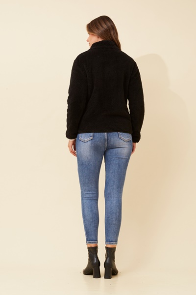 LYN FAUX FUR JACKET (PLUS)