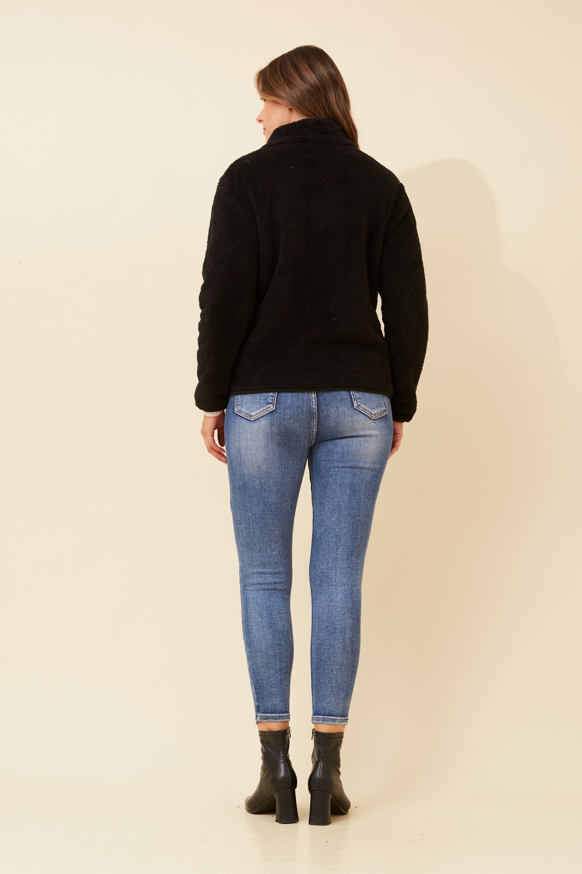 LYN FAUX FUR JACKET (PLUS)