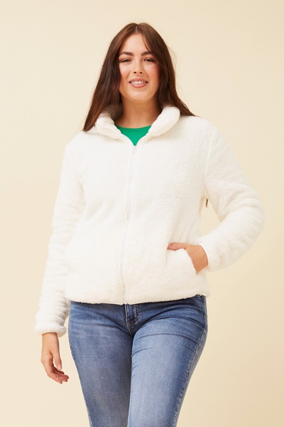 LYN FAUX FUR JACKET (PLUS)