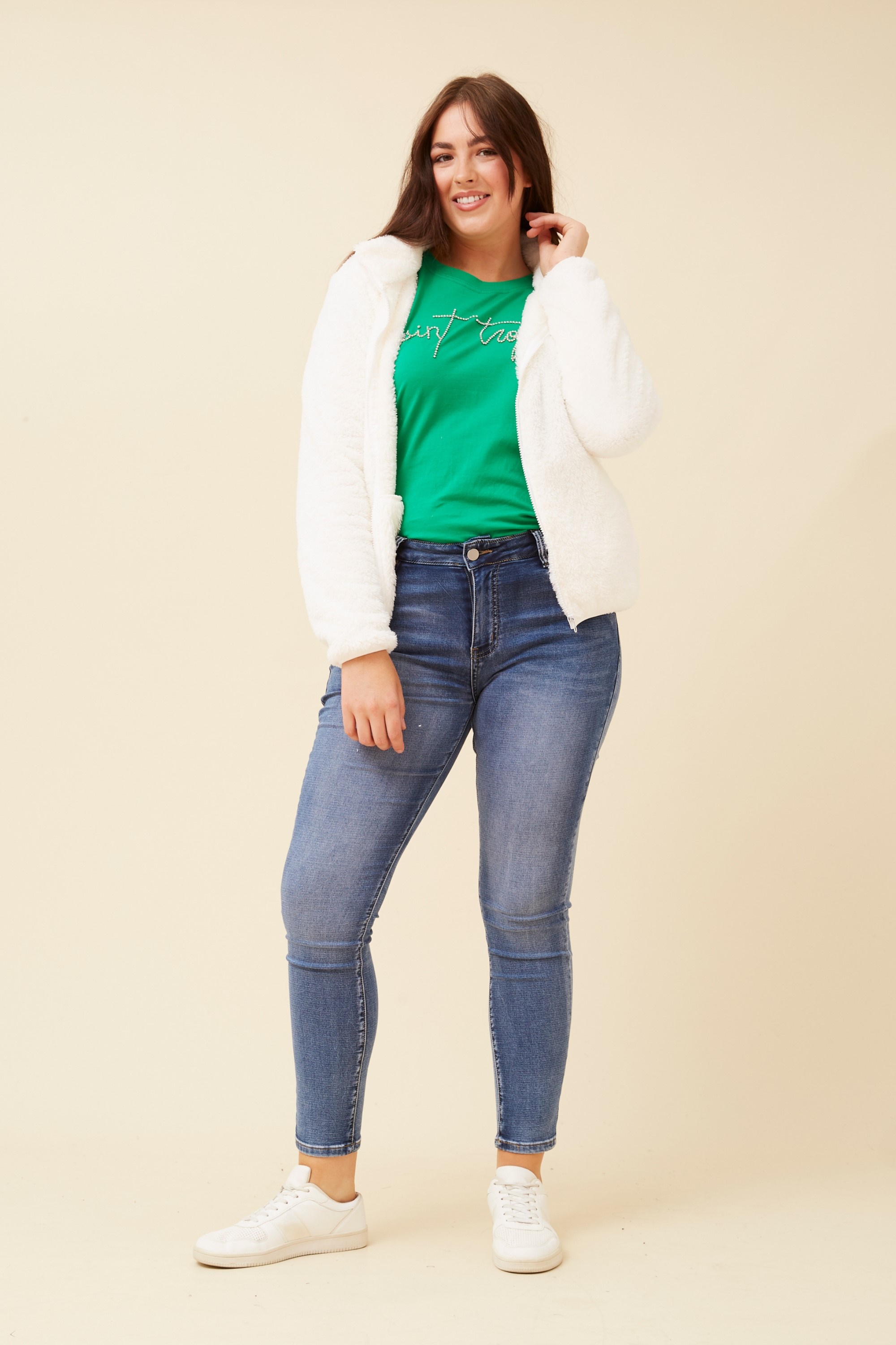 LYN FAUX FUR JACKET (PLUS)