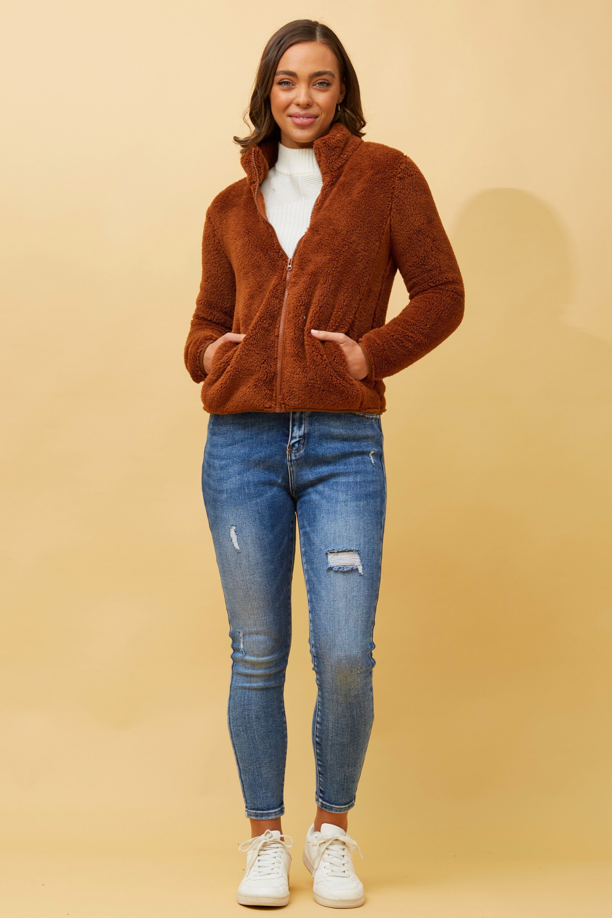 LYN FAUX FUR JACKET