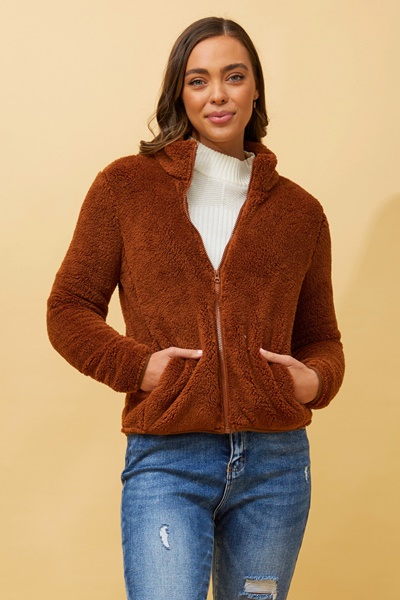 LYN FAUX FUR JACKET