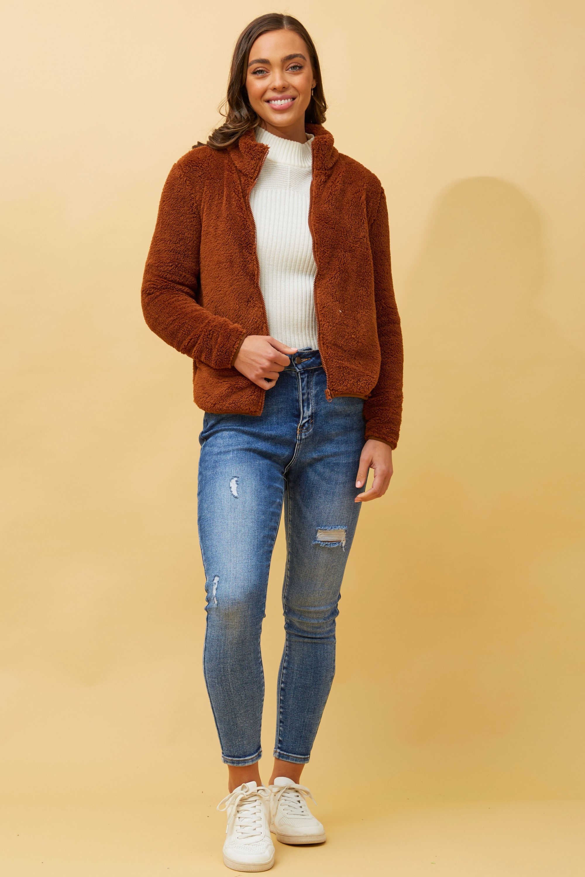 LYN FAUX FUR JACKET