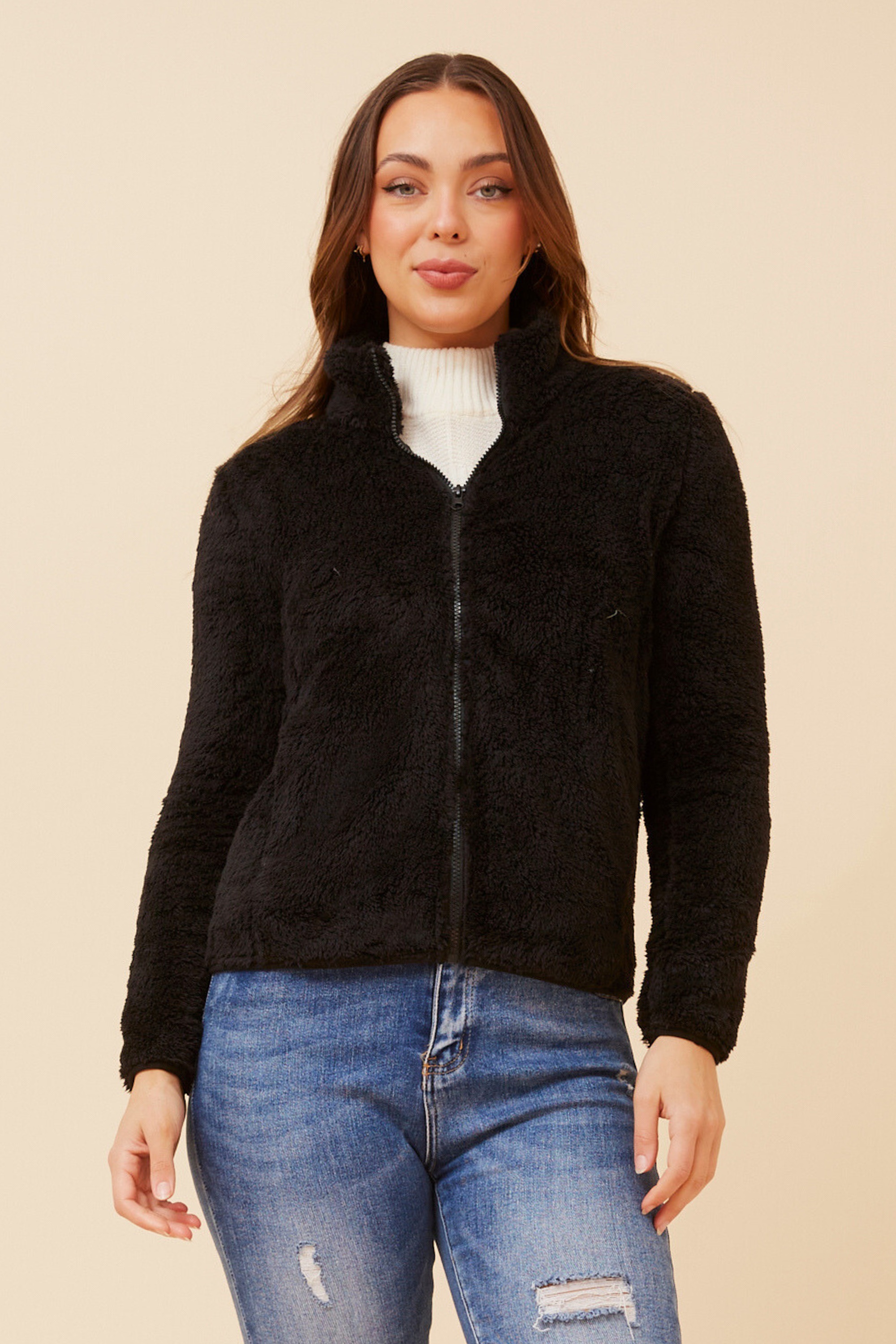 LYN TEDDY FUR JACKET