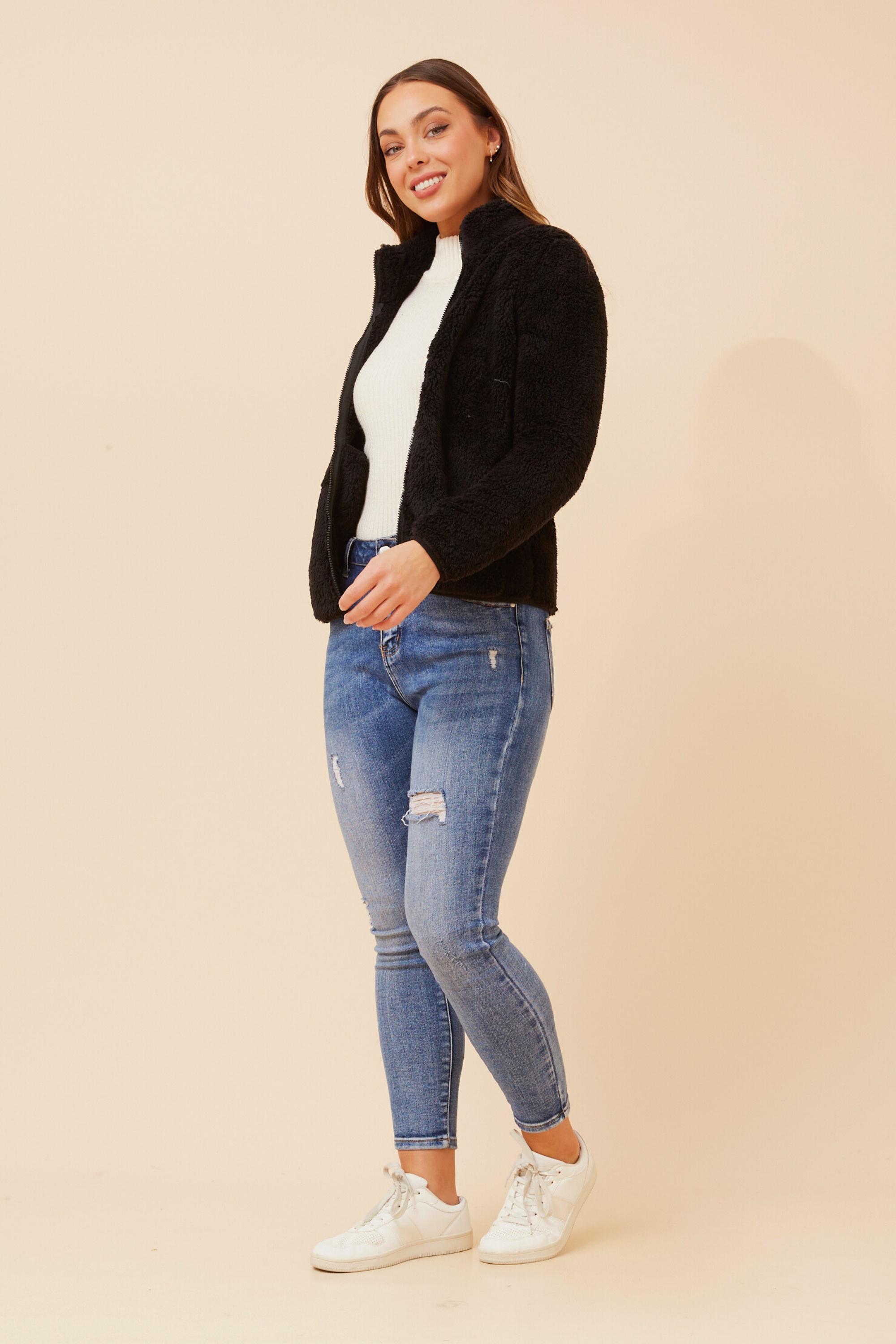 LYN TEDDY FUR JACKET