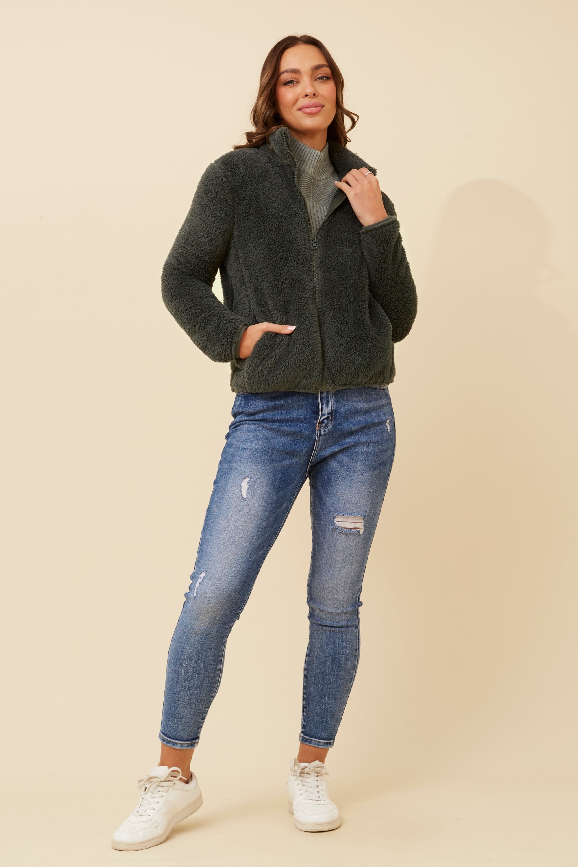 LYN TEDDY FUR JACKET