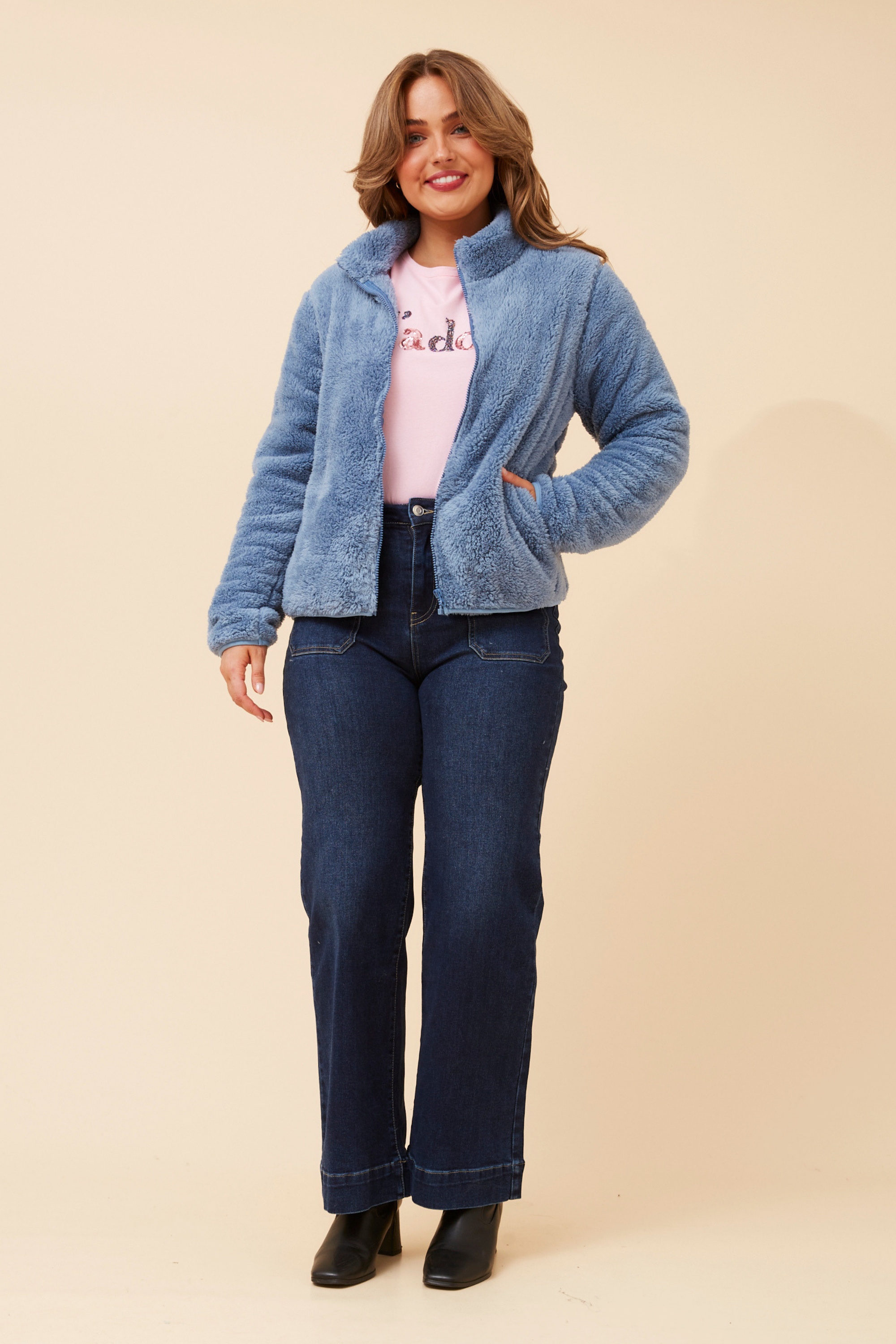LYN TEDDY FUR JACKET