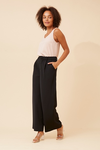 MAHA SOLID WIDE LEG PANTS