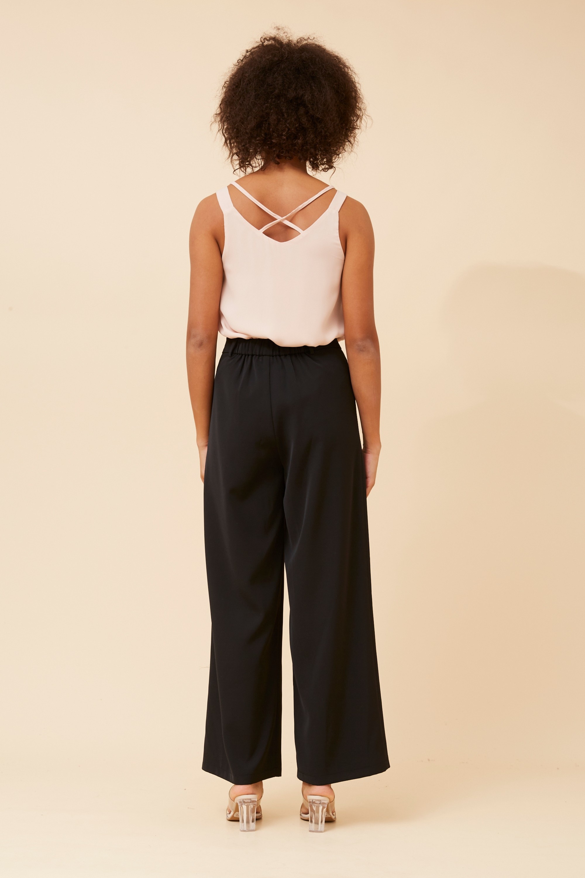 MAHA SOLID WIDE LEG PANTS