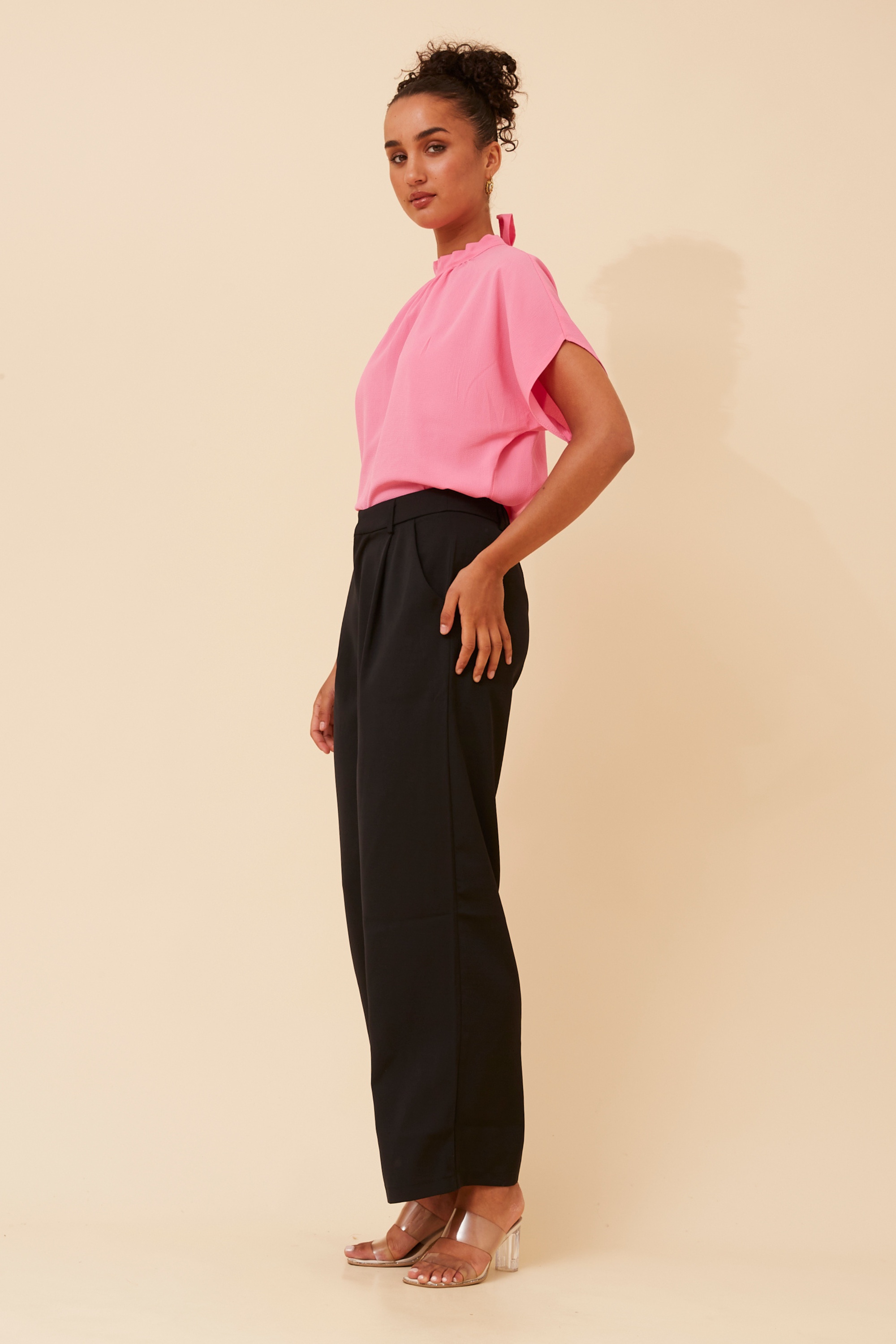 MAHA SOLID WIDE LEG PANTS