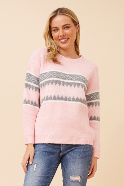 MAIKE JACQUARD KNIT JUMPER