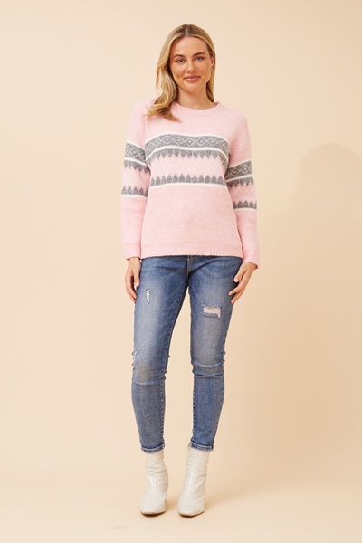 MAIKE JACQUARD KNIT JUMPER