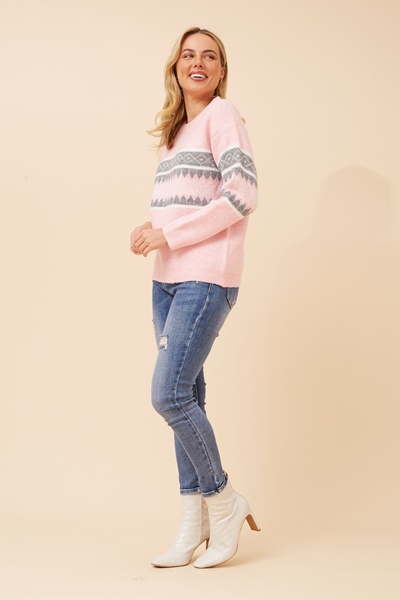 MAIKE JACQUARD KNIT JUMPER