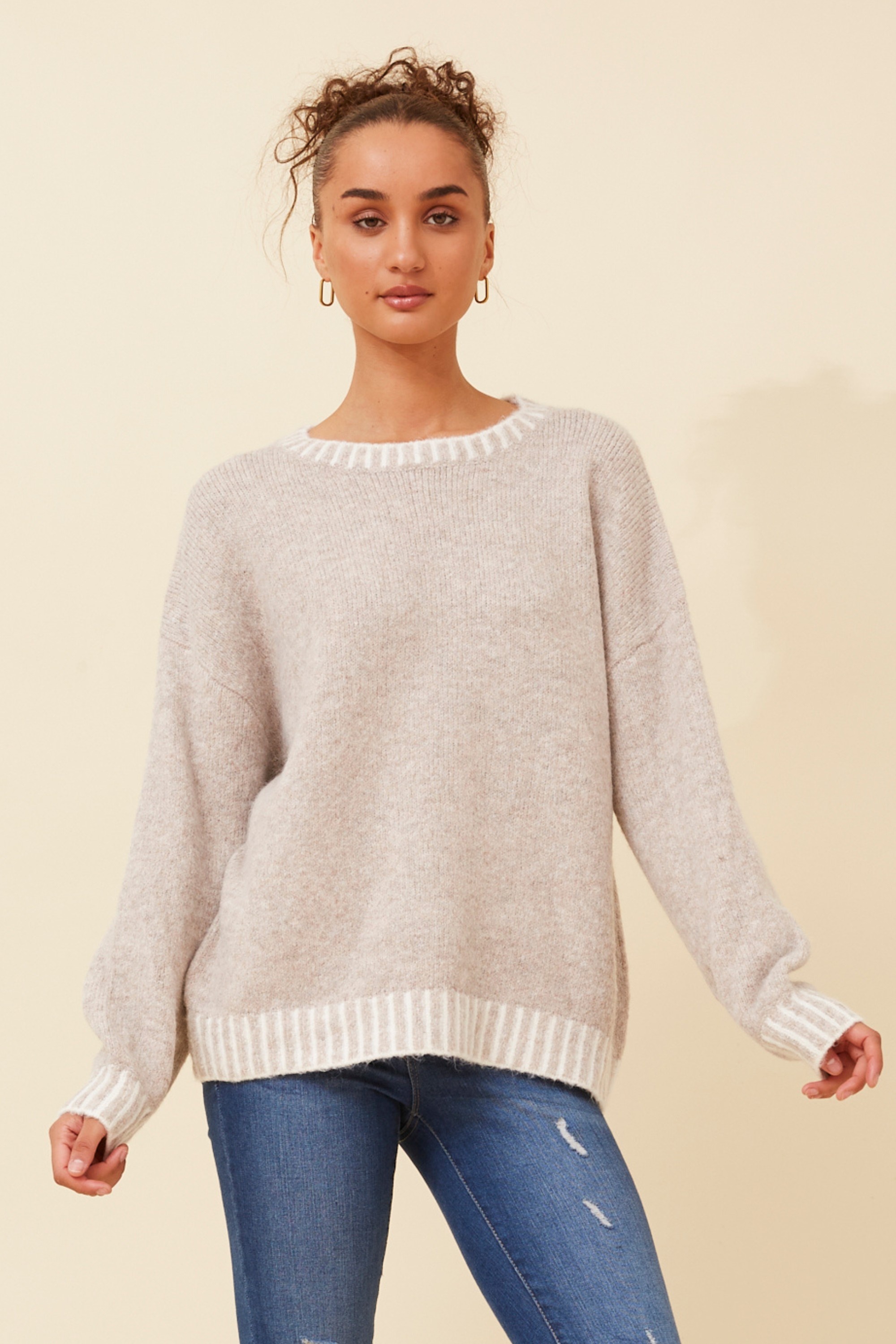 MAILANI SOLID KNIT PULLOVER